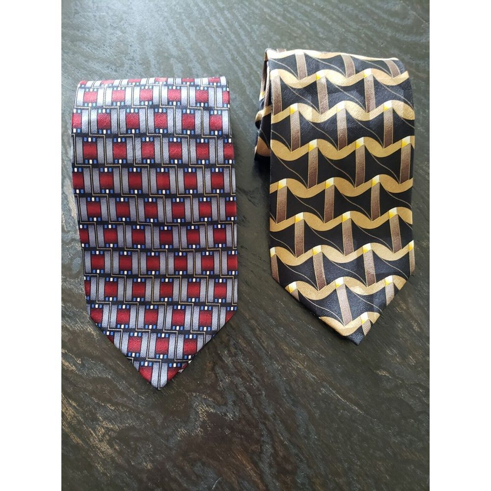 Two Silk ties An Alyssa Layne Design Silk Ties 2‎